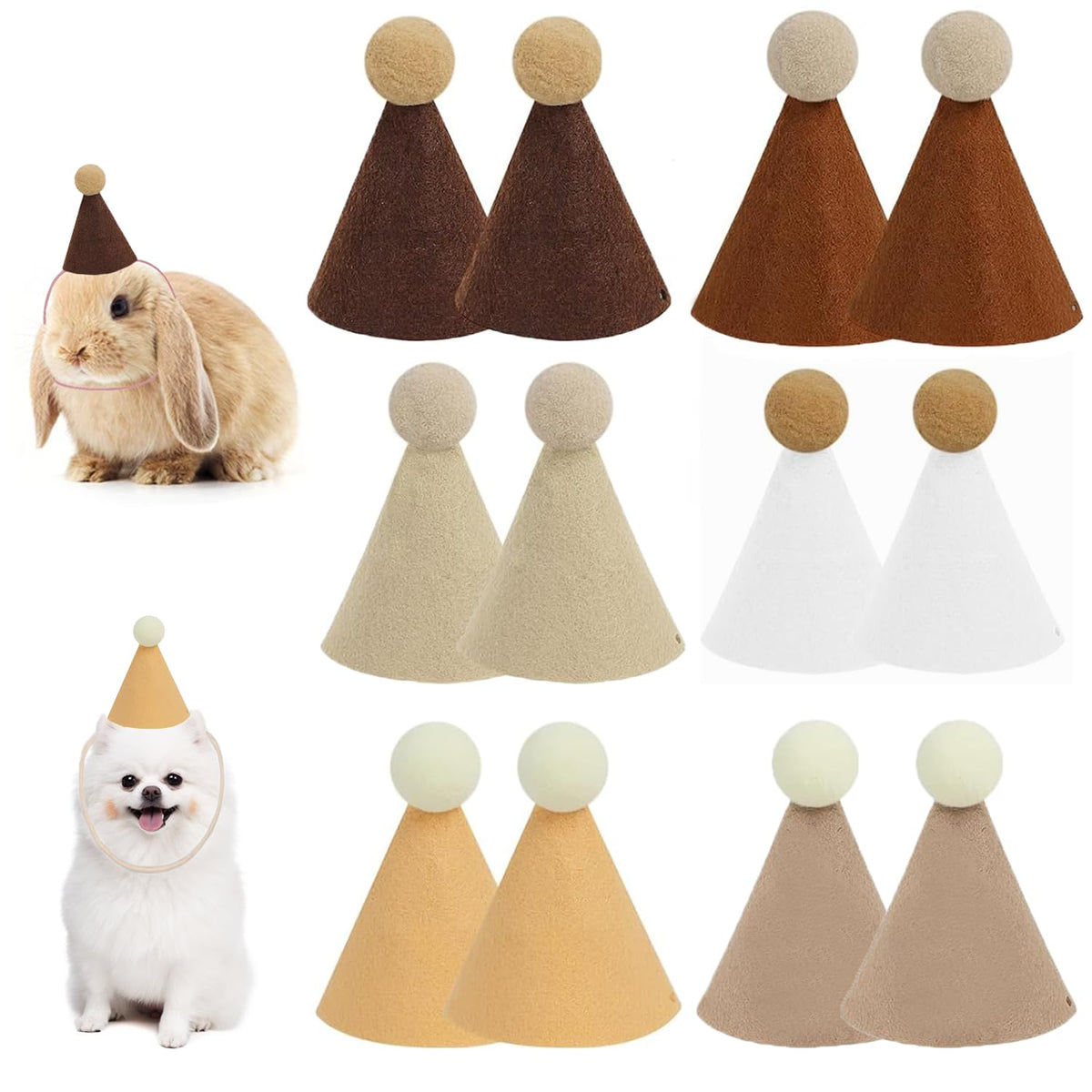Mini Party Hats, Cute Party Hats for Stuffed Animals