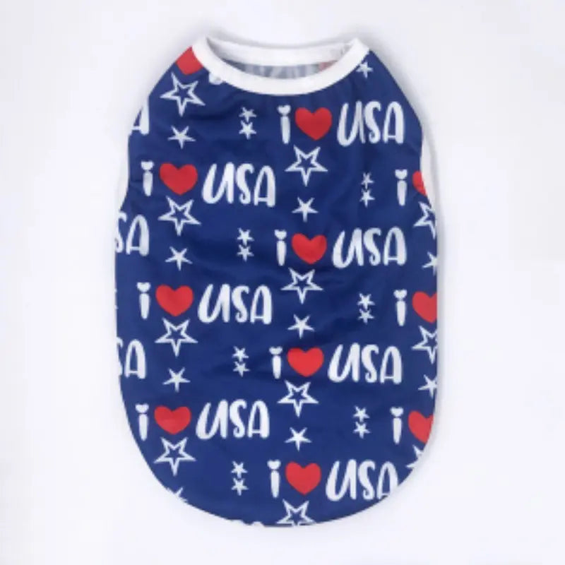 American Flag Dog Vest, Breathable Mesh Soft Lightweight, Small Dogs Patriotic Summer Clothes, Pet Clothing for Spring and Summer, Puppy Clothes