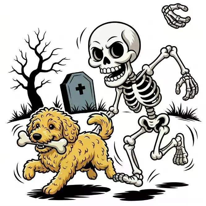 Comfort Colors Violet Custom Halloween Skeleton Dog T-Shirt, 50+ Dog Breeds Available, Funny Spooky Season Pet Lover Tee