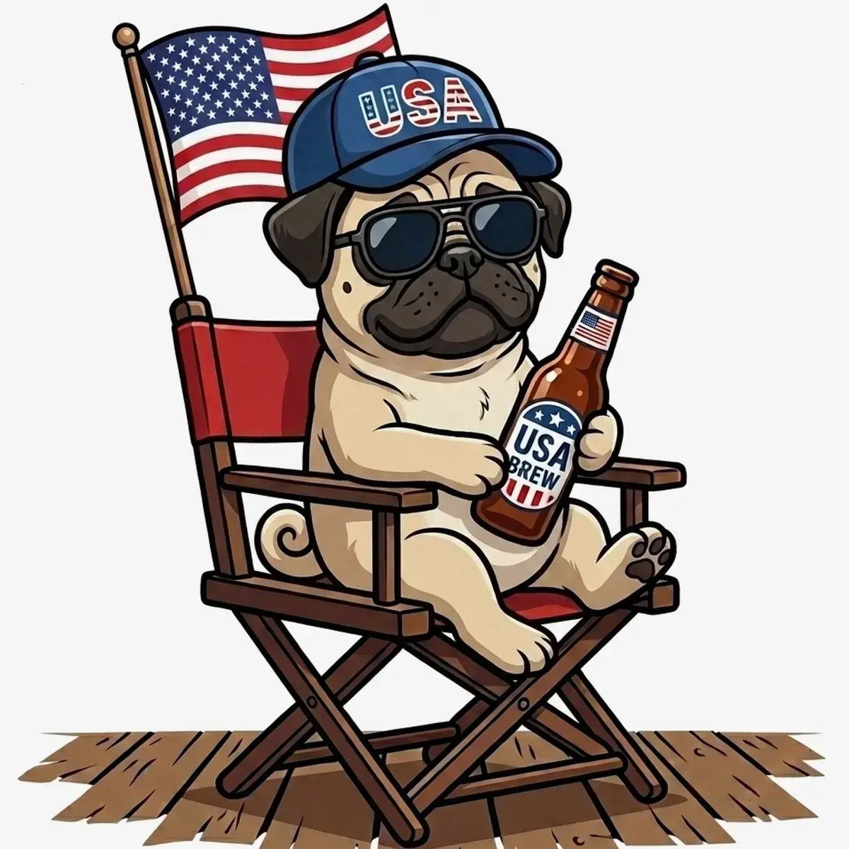 [BLUE JEAN] Comfort Colors Blue Jean Custom 50 Dog 4th of July Ivory Shirt, USA Dog Drinking Beer Tee, Patriotic Puppy Independence Day Shirt, Funny Dog