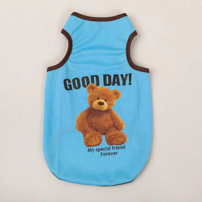Summer Breathable Pet Clothes Outfits, Puppy Clothes, Husky Clothes, Clothing, Lightweight Vest for Dogs and Cats, Thin Fabric Ideal for Corgis and Other Breeds