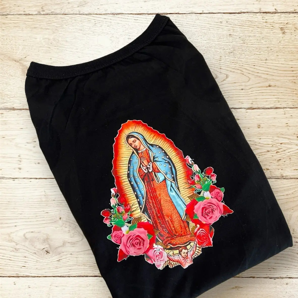 Virgen de Guadalupe Dog T Shirt