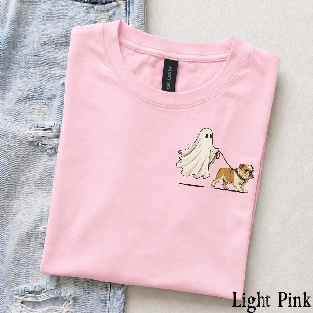 Personalized Dog Breed Halloween Shirt Cute Ghost Walking Dog Tee for Dog Mom Dog Dad Spooky Season Pet Lover Gift T-Shirt -  DPCLICK