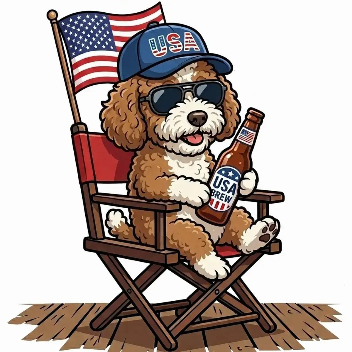 [BLUE JEAN] Comfort Colors Blue Jean Custom 50 Dog 4th of July Ivory Shirt, USA Dog Drinking Beer Tee, Patriotic Puppy Independence Day Shirt, Funny Dog