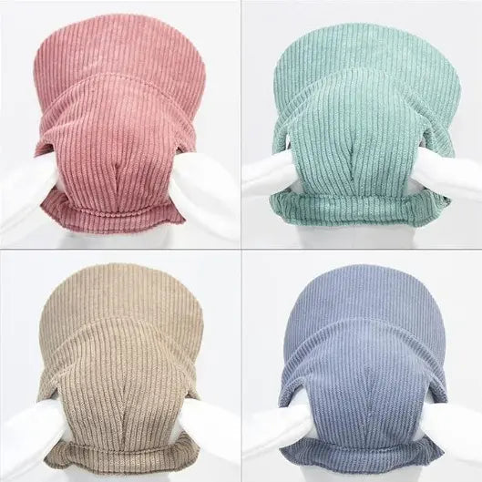 Peaked Dog Baseball Hat - Adjustable Sun-Protective Unisex Outdoor Clothing with Ear Cutouts, Multi-Size (S/M/L) for Small to Large Breeds