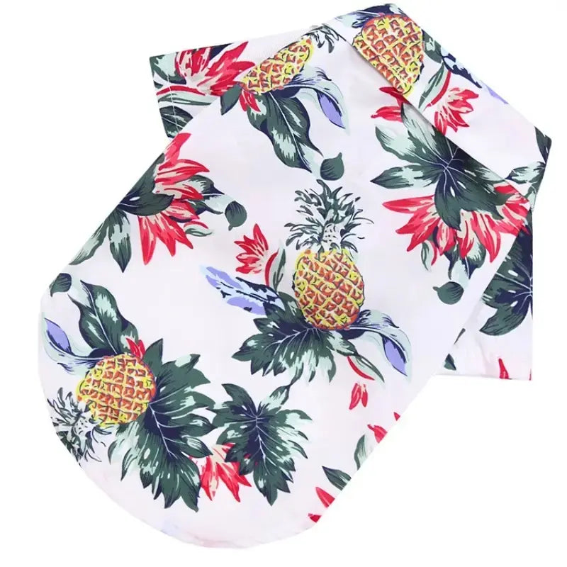 Hawaiian Style Pet Shirt, Costume, 1 Count Washable Breathable Pet Clothes, Summer Clothes for Dogs & Cats, Puppy Clothes, Pet Clothing Supplies, Husky Clothes