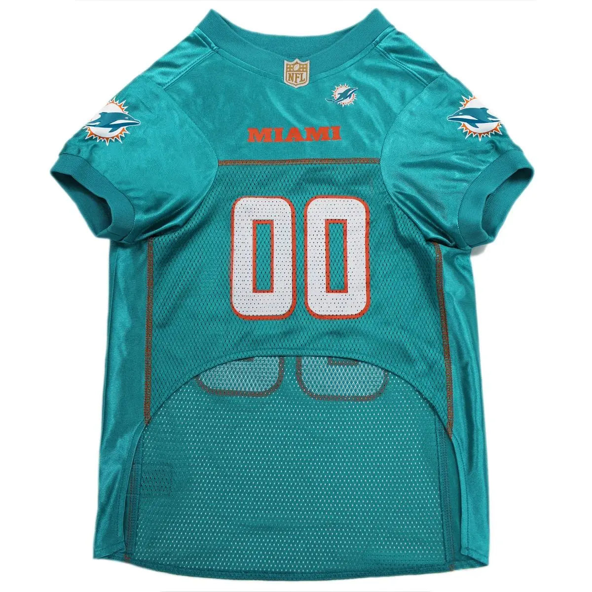 PETS FIRST NFL MIAMI DOLPHINS MESH JERSEY FOR DOGS