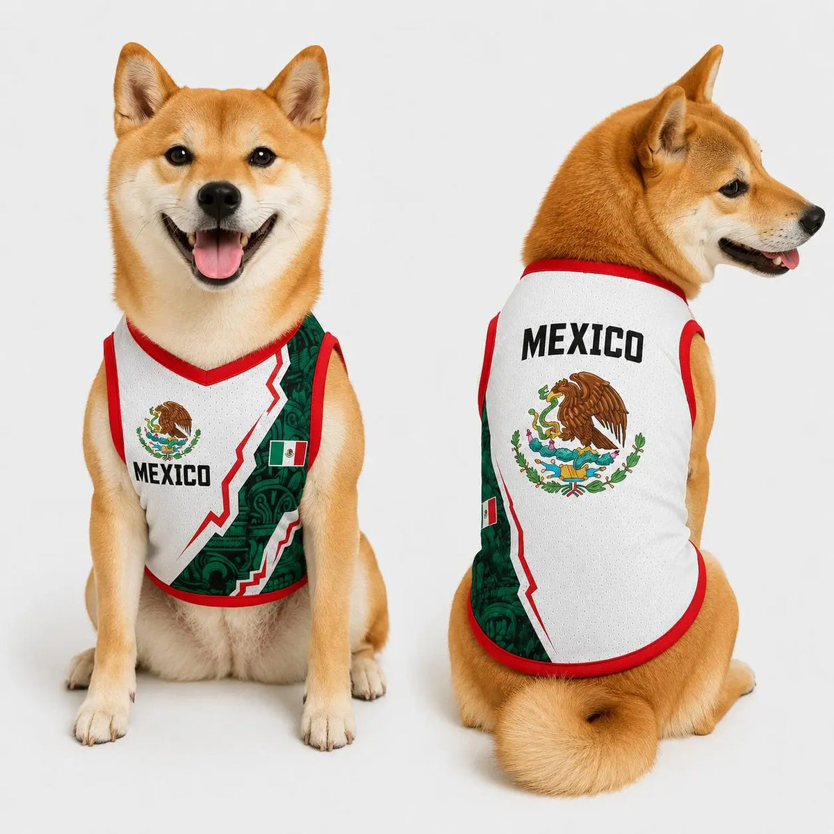Mexico Flag Dog Cat Pet Clothing, Mexican Culture Dog Shirt, Dog Shirts with Mexico Patterns, Gift For Pet Lovers