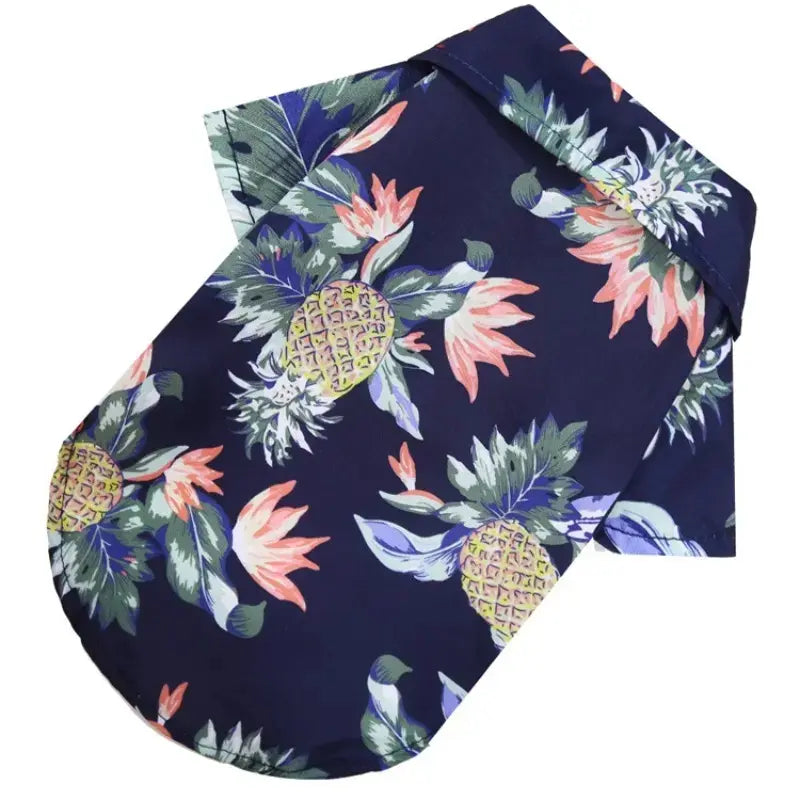 Hawaiian Style Pet Shirt, Costume, 1 Count Washable Breathable Pet Clothes, Summer Clothes for Dogs & Cats, Puppy Clothes, Pet Clothing Supplies, Husky Clothes