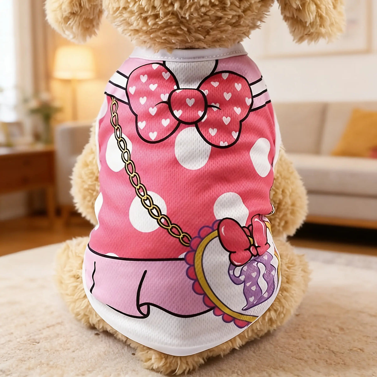 Small Dog Breathable Lightweight Short-Sleeved Vest Shirt - Casual Daily Wear Pet Clothing for Teddy Bear Supplies, Size S