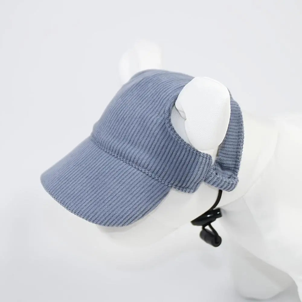 Custom Embroidered Fabric Pet Headwear - Multi-Size Dog & Cat All-Season Visor Baseball Caps, Universal Sun Protection Outdoor Pet Clothing Accessories