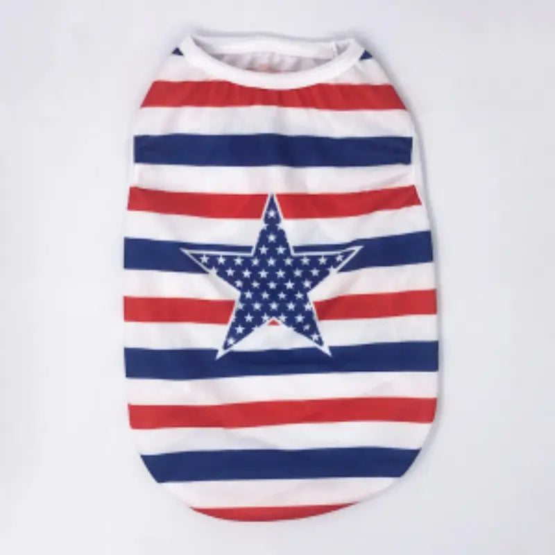 American Flag Dog Vest, Breathable Mesh Soft Lightweight, Small Dogs Patriotic Summer Clothes, Pet Clothing for Spring and Summer, Puppy Clothes