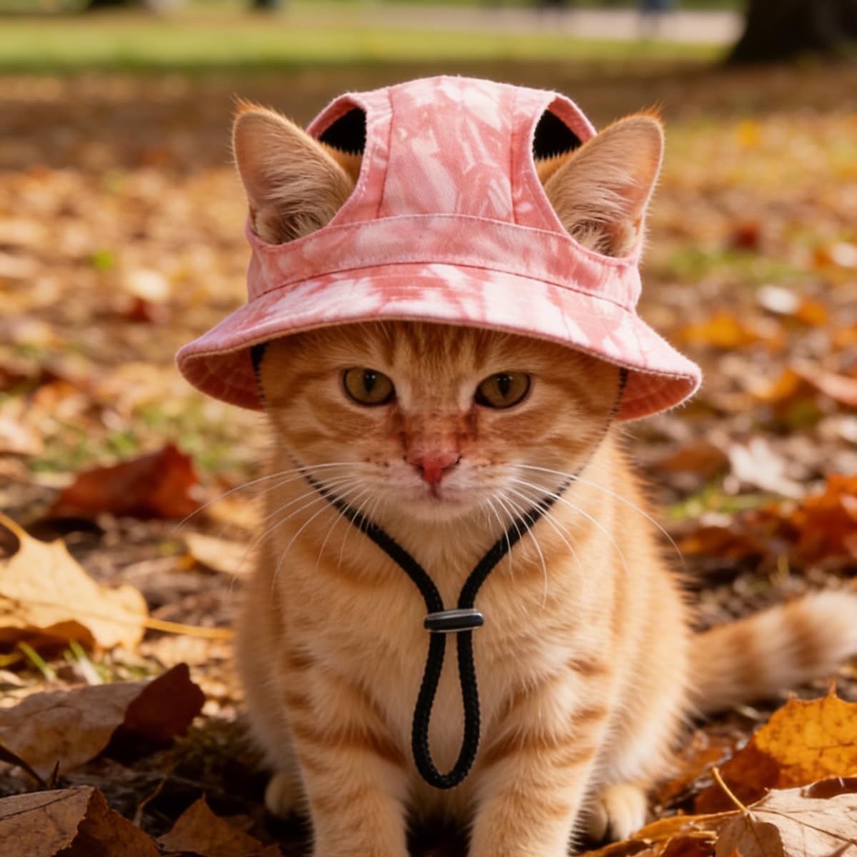 4 Pcs Pet Sun Hats with Ear Holes Dog Adjustable Sun Hat in Summer