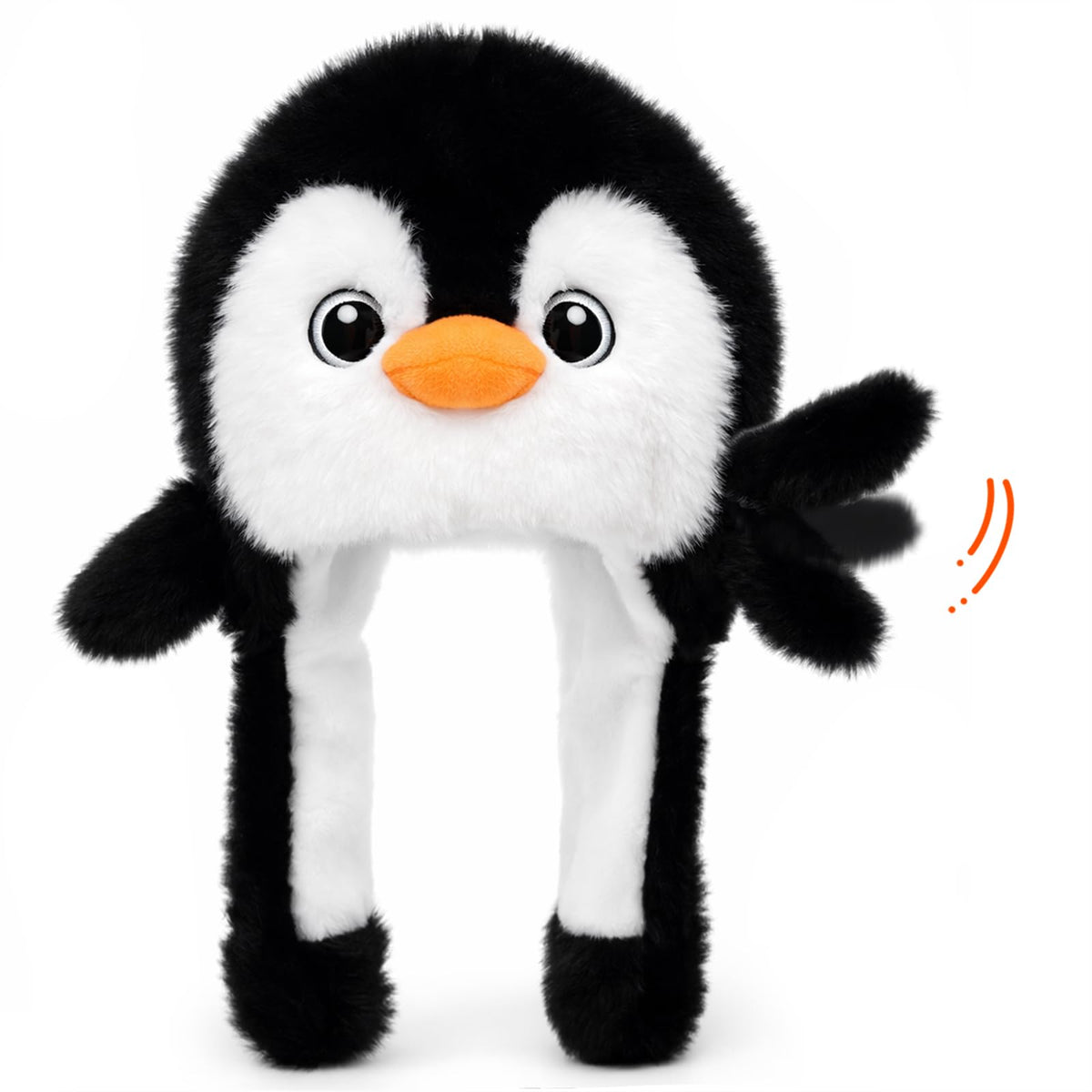 Moving Ear Hat, Soft Funny Animal Hats Jumping Beating Plush Caps Holiday Cosplay Dress Up Gift for Adult
