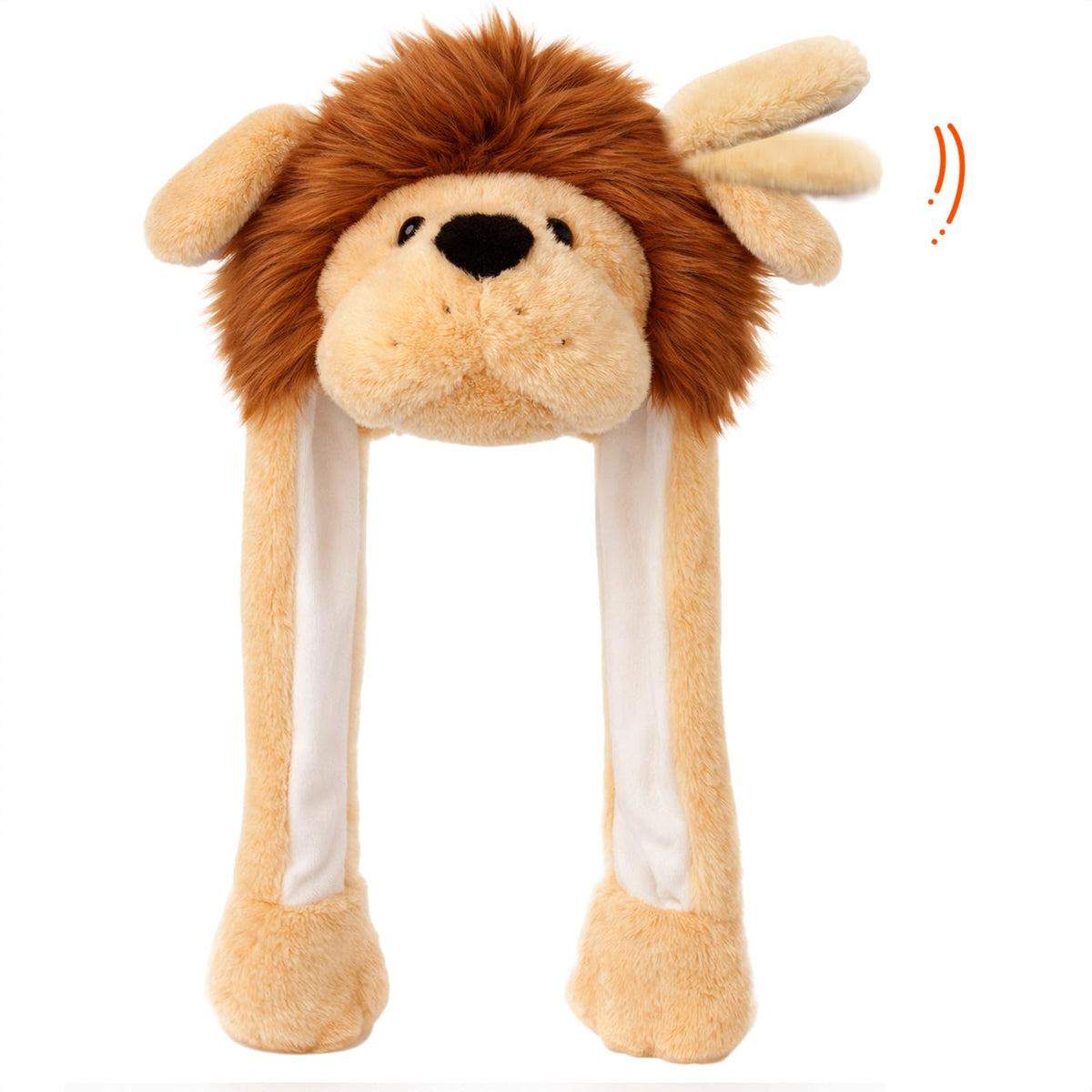 Moving Ear Hat, Soft Funny Animal Hats Jumping Beating Plush Caps Holiday Cosplay Dress Up Gift for Adult