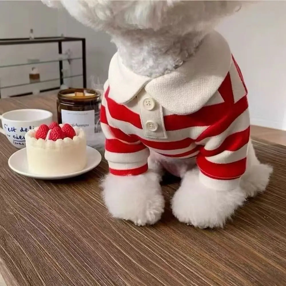 Trendy Cute Pet Polo Shirt, Dog Clothes Puppy Clothes Cat Clothes Yorkie Bichon Pomeranian Teddy Small Medium Dogs, Stylish Animal Apparel