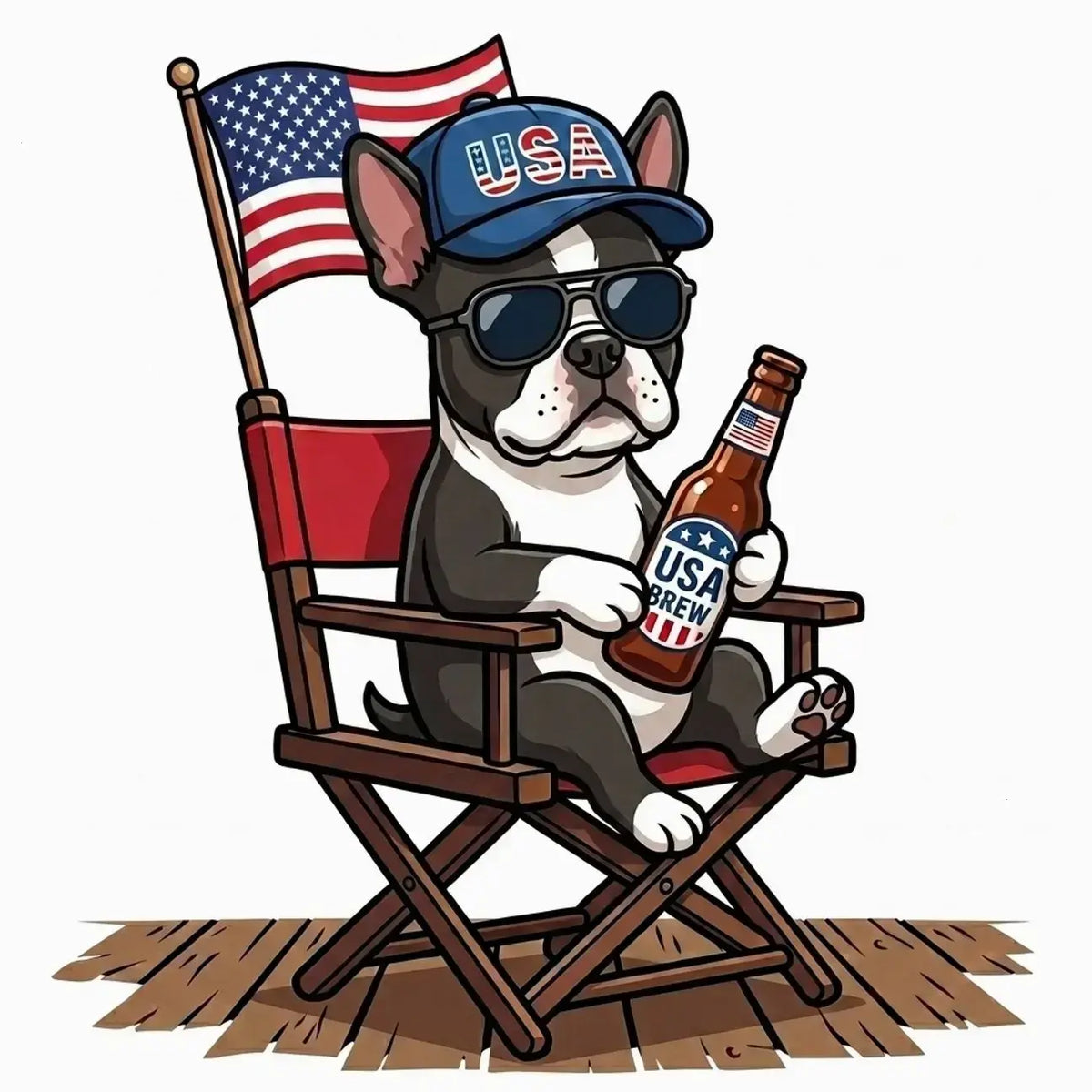 [BLUE JEAN] Comfort Colors Blue Jean Custom 50 Dog 4th of July Ivory Shirt, USA Dog Drinking Beer Tee, Patriotic Puppy Independence Day Shirt, Funny Dog