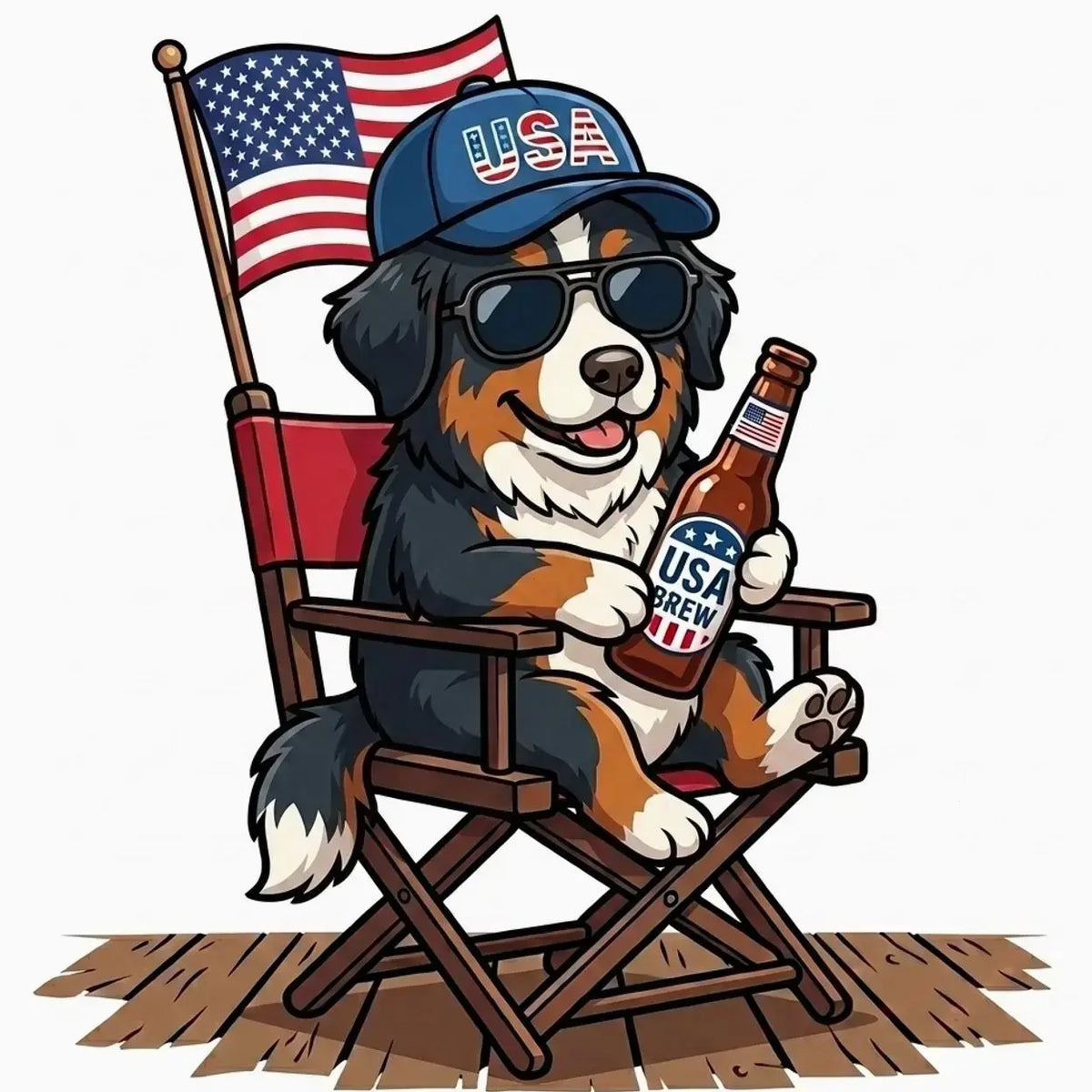 [BLUE JEAN] Comfort Colors Blue Jean Custom 50 Dog 4th of July Ivory Shirt, USA Dog Drinking Beer Tee, Patriotic Puppy Independence Day Shirt, Funny Dog
