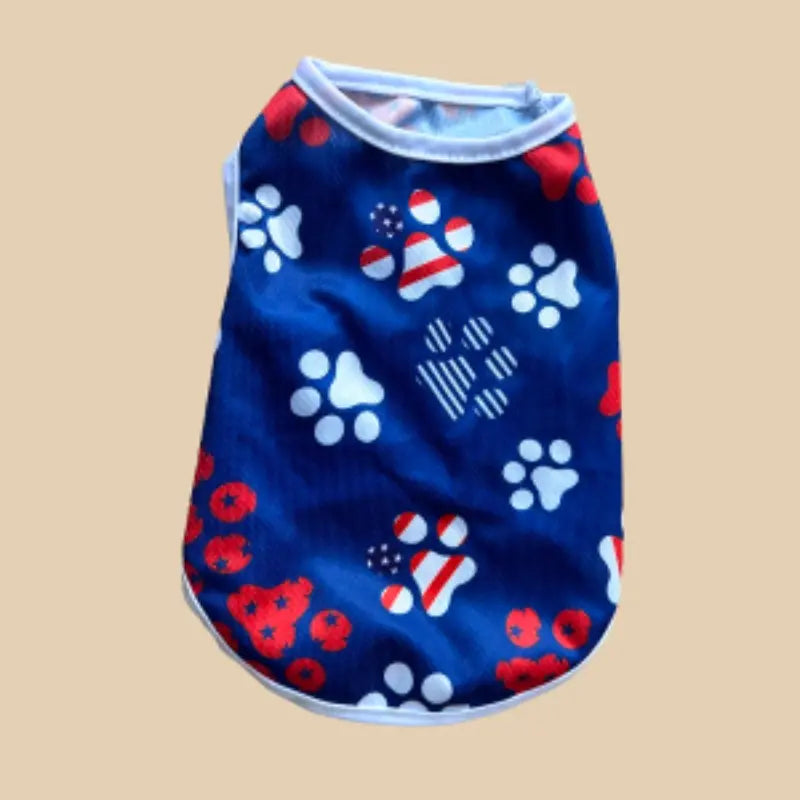 American Flag Dog Vest, Breathable Mesh Soft Lightweight, Small Dogs Patriotic Summer Clothes, Pet Clothing for Spring and Summer, Puppy Clothes