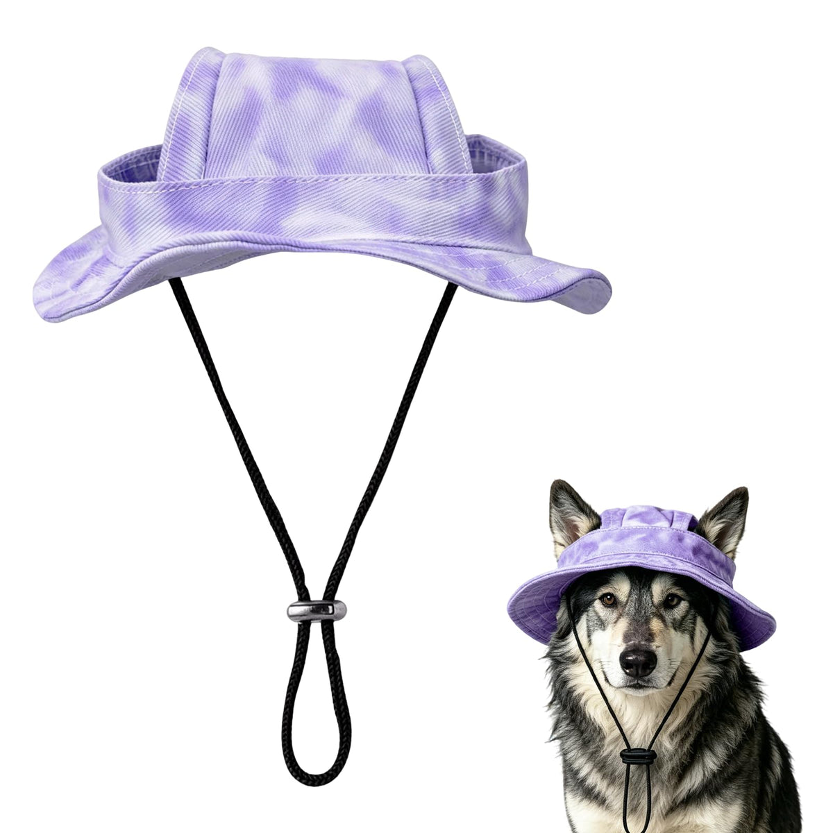 Dog Sun Hat, Hat for Dogs with Ear Holes, Pet Apparel Accessories, Breathable Drawstring for Summer Sun Protection, Outdoor Walking and Beach Activities, Small and Medium Dogs(Pink Small)