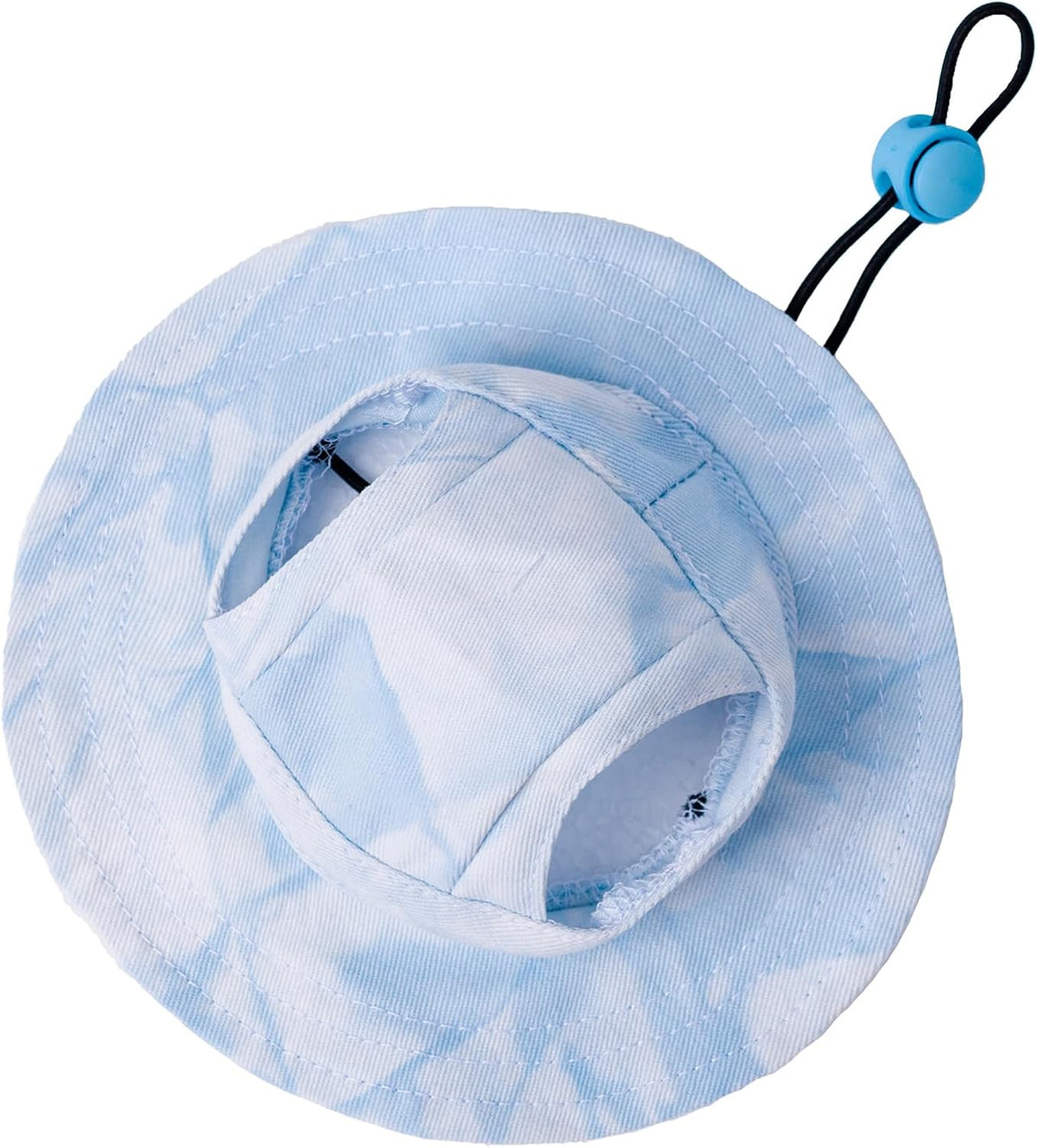 Pet hat with Ear Holes Sunscreen Baseball Cap Suitable for Small and Medium-Sized Dogs Outdoor Climbing hat in Summer Pet Products (Blue, Medium)