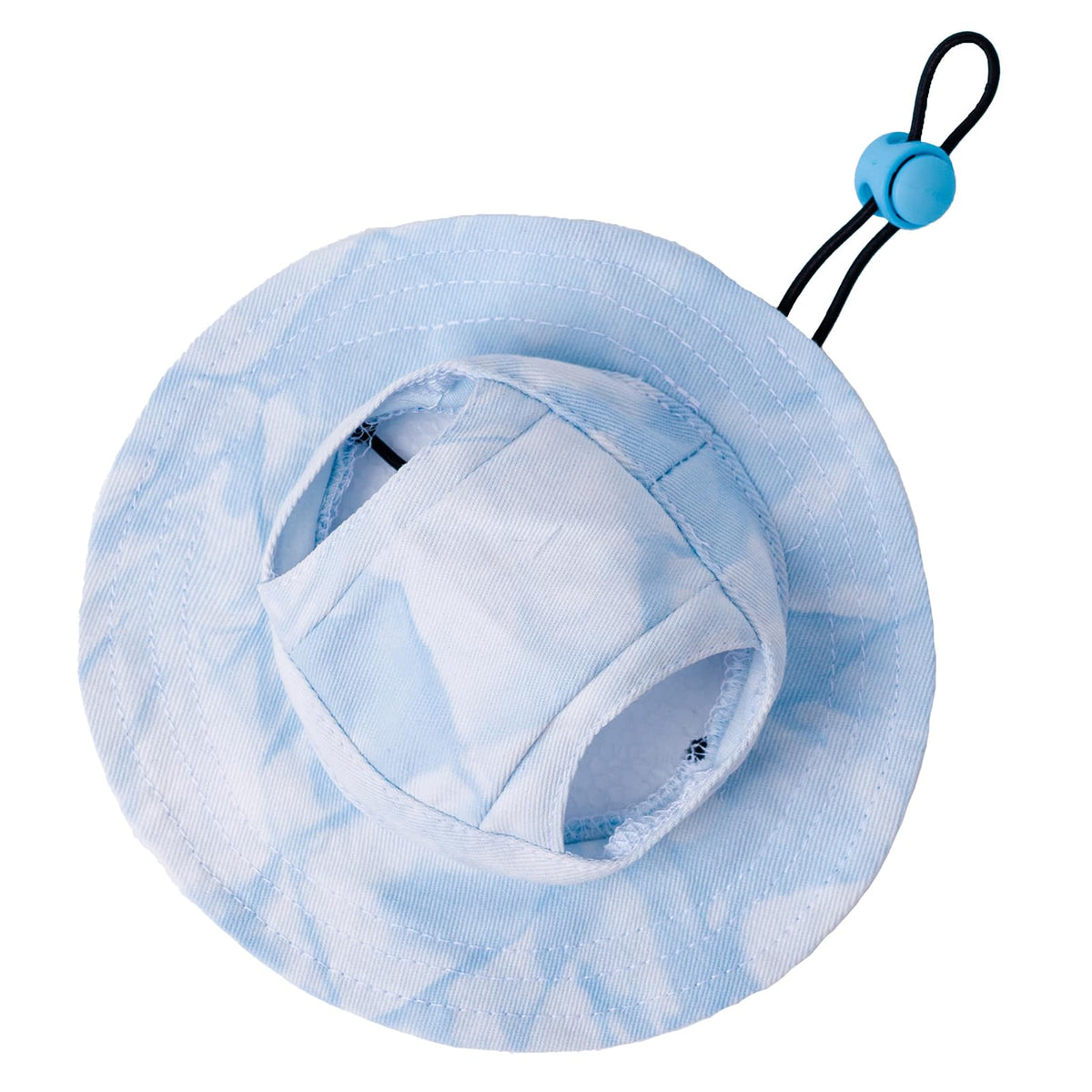 Pet hat with Ear Holes Sunscreen Baseball Cap Suitable for Small and Medium-Sized Dogs Outdoor Climbing hat in Summer Pet Products (Blue, Medium)
