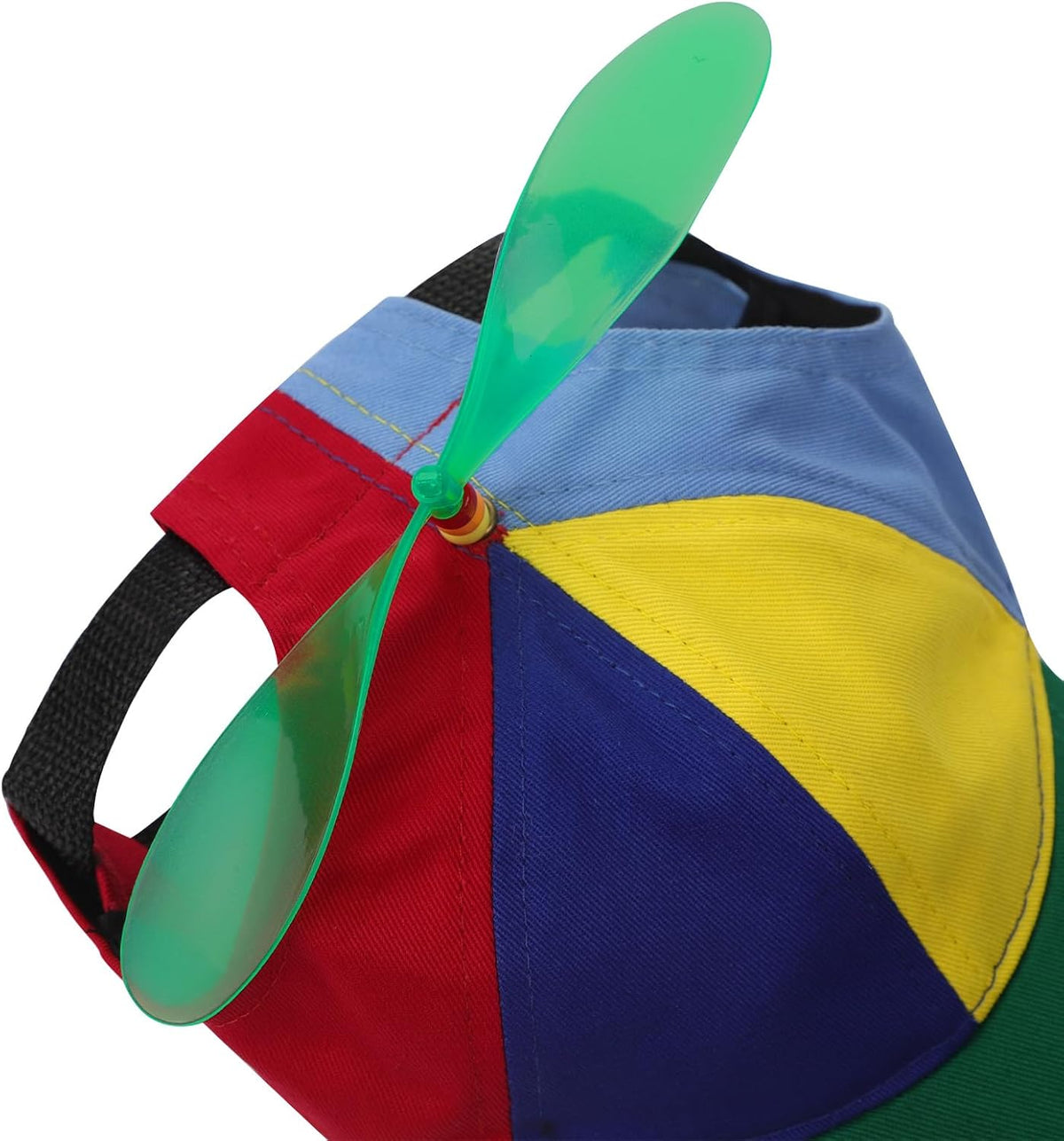 Dog Propeller Hat Funny Pet Rainbow Helicopter Design Baseball Cap Adjustable Pet Sun Protection Summer Outdoor Sun Hat Party Decoration Photo Headwear Outfit for Small Dog & Cat S Size