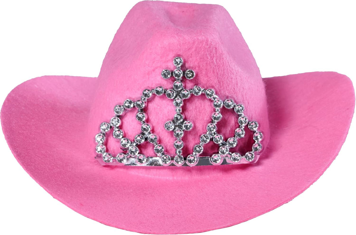 Rubies Cowgirl Pet Hat with Faux Tiara for Dogs or Cats, S/M