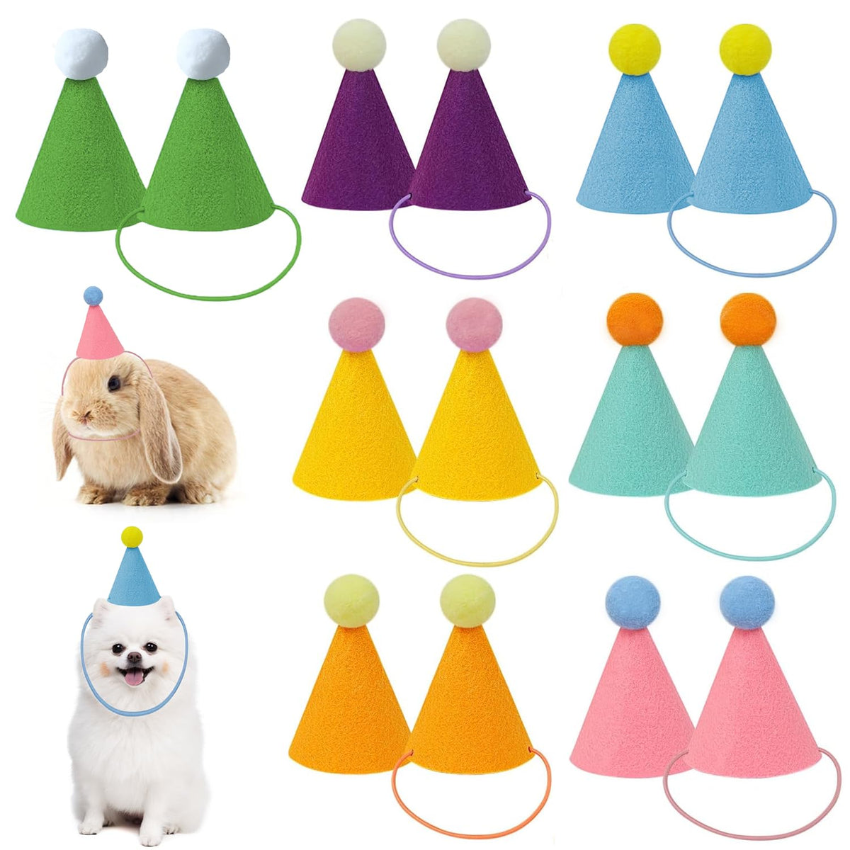 Mini Party Hats, Cute Party Hats for Stuffed Animals
