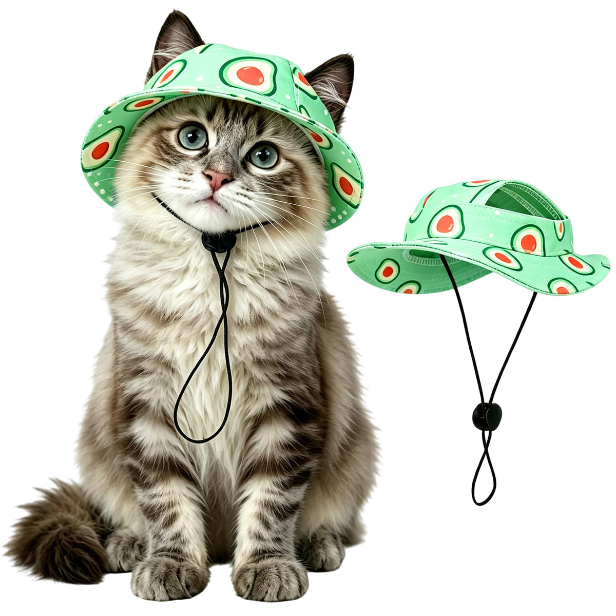 Cat Hats for Cats Only, Cat Sun Hat Sphynx Hat with Ear Hole Kitten Headwear Sun Sombrero Caps Summer Cat Cowboy Hats, Pet Chihuahua Sunscreen Baseball Outdoor Cap,Dinosaur