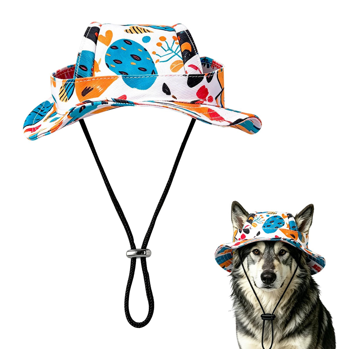 Dog Sun Hat, Hat for Dogs with Ear Holes, Pet Apparel Accessories, Breathable Drawstring for Summer Sun Protection, Outdoor Walking and Beach Activities, Small and Medium Dogs(Pink Small)