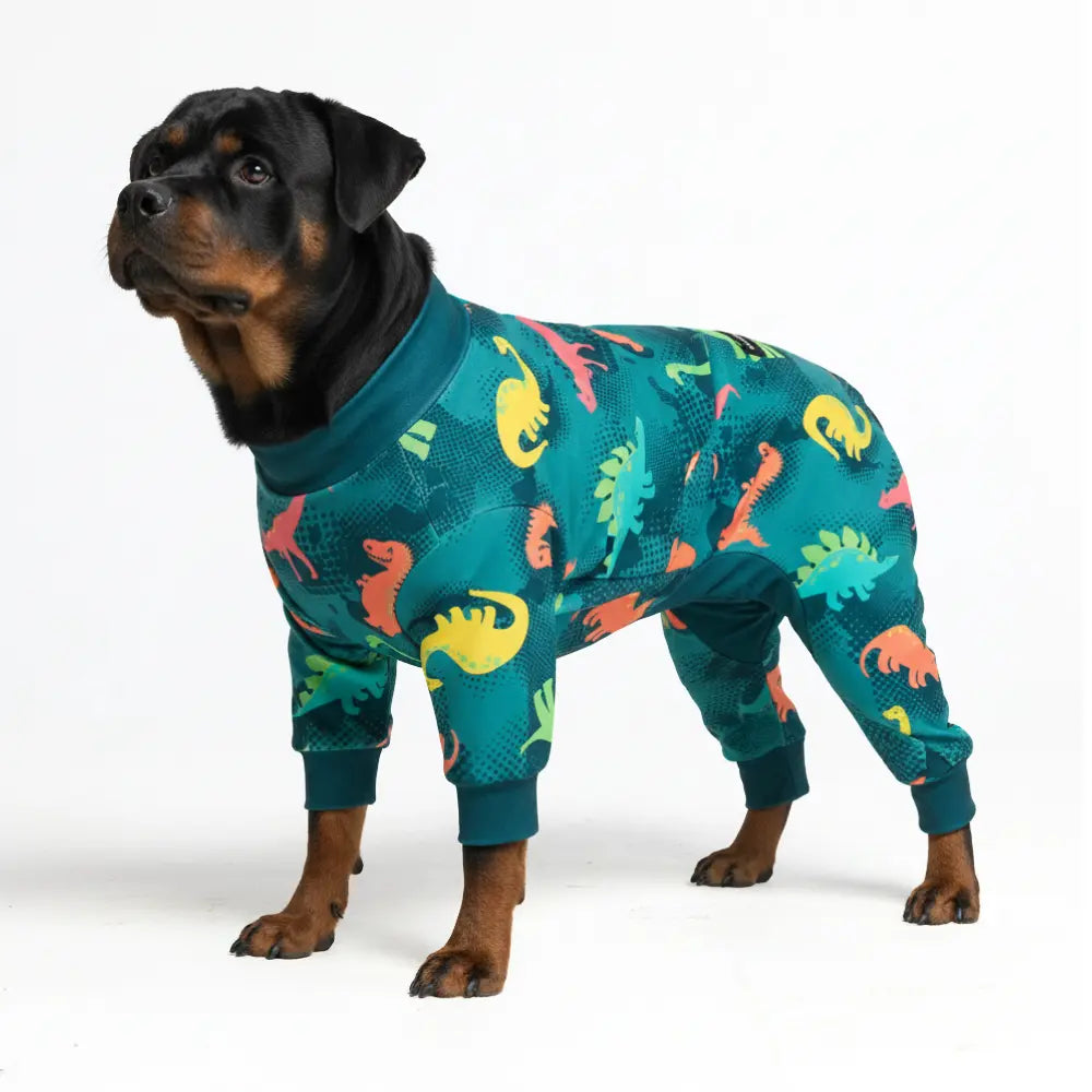 Spark Paws Dog Pajama - Ultra-Soft and 4-Way Stretch, Recovery-Suit PJ Onesie for Small, Medium and Large Breeds