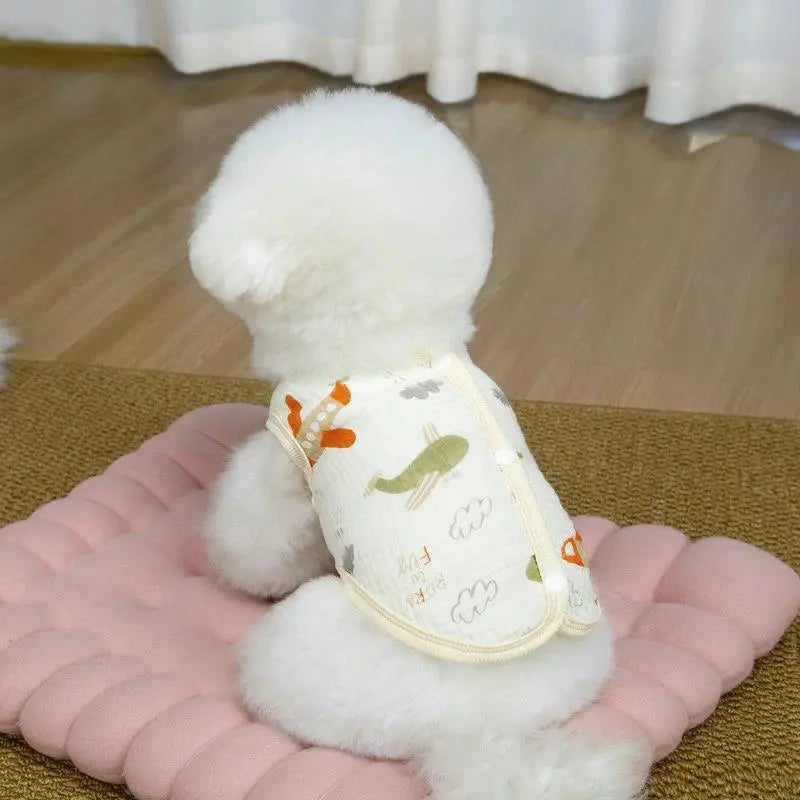 Summer Pet Vest Dog Clothes T-shirt Clothing Dogs Pets Vests Chihuahua Breathable Girl Pug Puppy Vest York Teddy