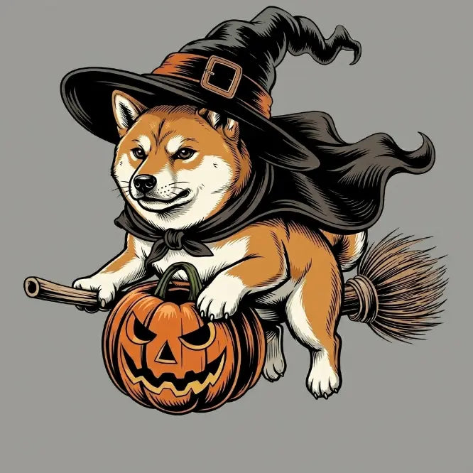 Custom Dog Comfort Colors 50+ |Funny Halloween Themed Shirt for Dog Lovers |Breed Specific Witch Costume Dog Print Tee Cute Halloween Style | Halloween Gift for Dog Lovers