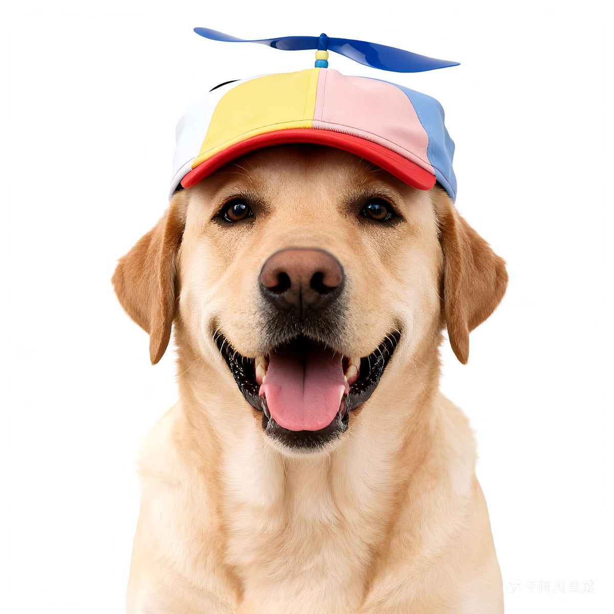 Propeller Pet Hats, Funny Helicopter Adjustment Green Hats for Dog XS