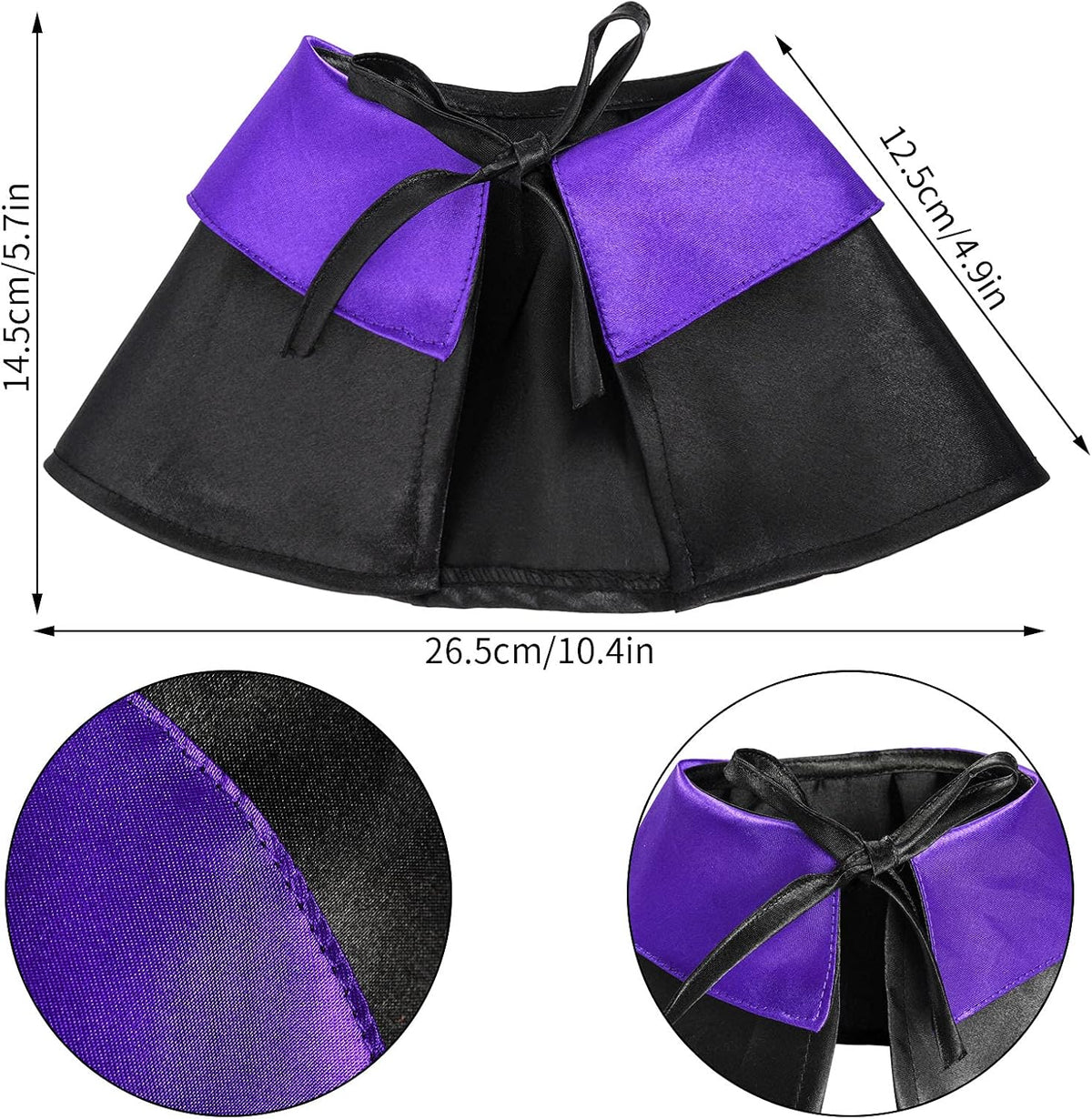 Dxhycc Halloween Pet Costume Cat Wizard Costume Funny Wizard Cat Clothes Cloak and Hat for Small Dogs Outfits