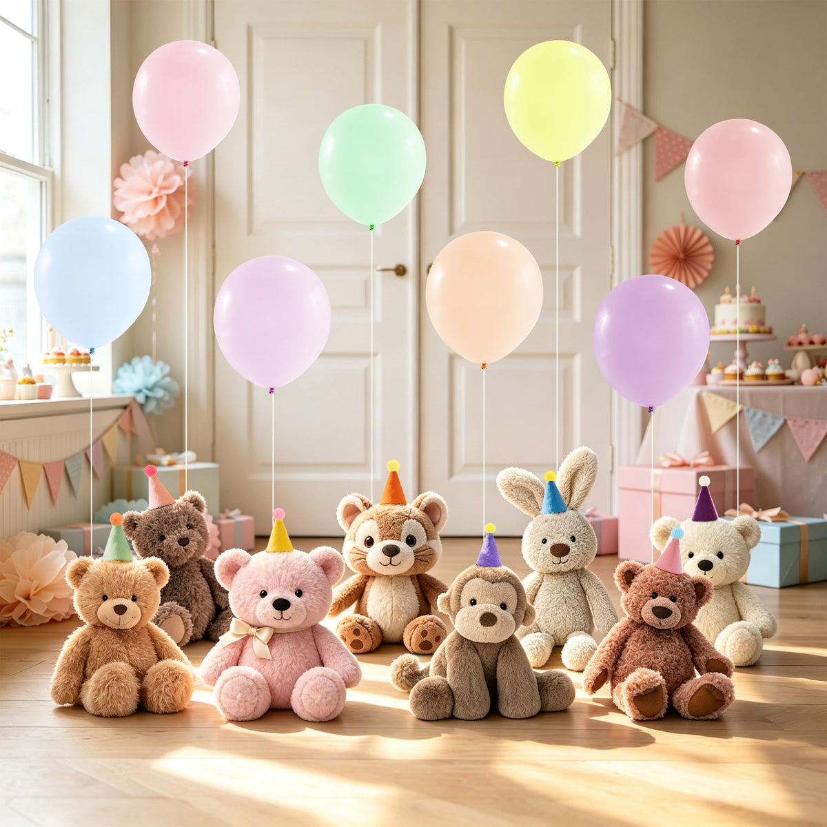 CANREVEL Mini Party Hats for Stuffed Animals Headwear, Birthday Hats
