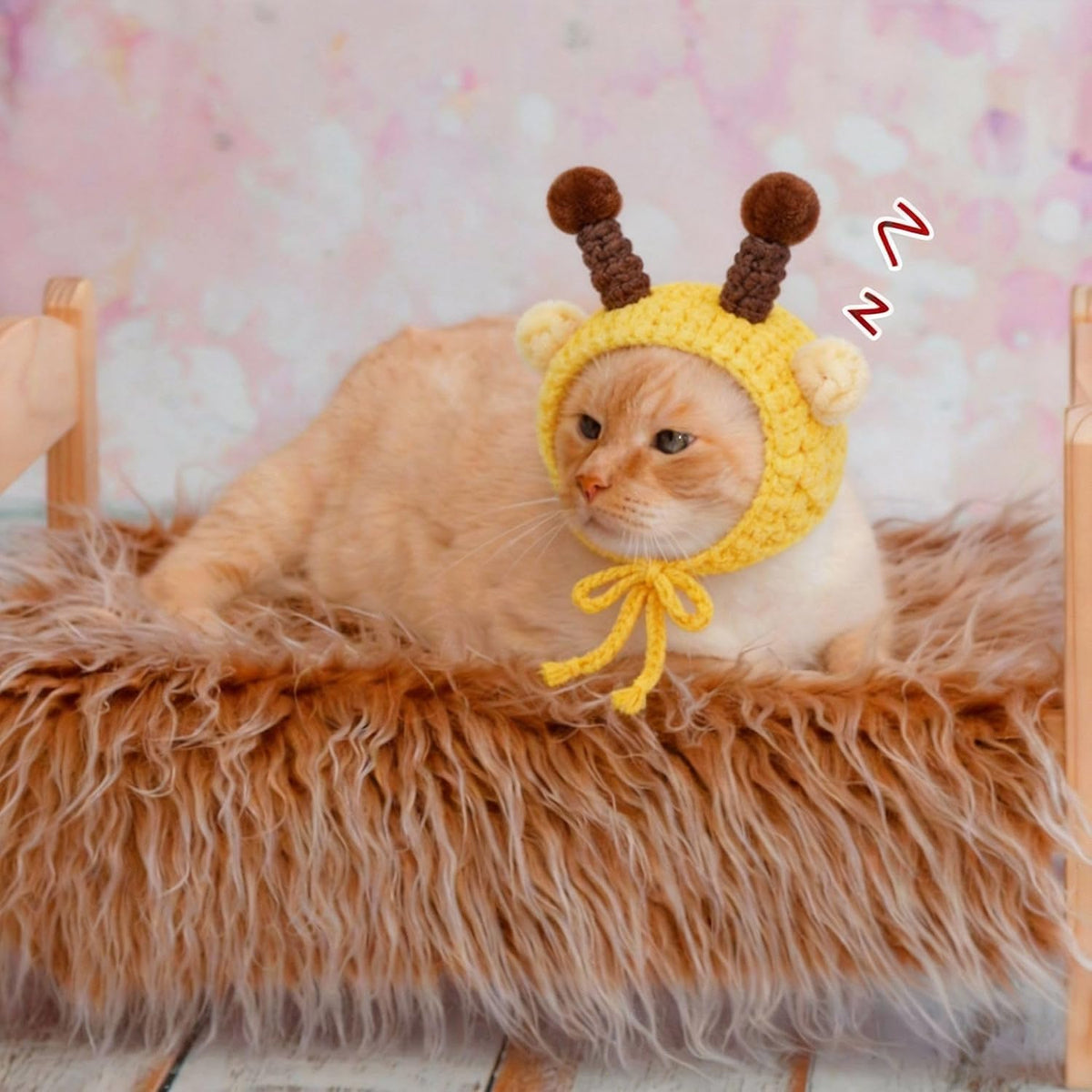 Weewooday 5 Pieces Cat Hats Costume Bunny Hat Outfit with Ears Small Dogs Kitten Puppy Party Costume Accessory Headwear(Kawaii Style)