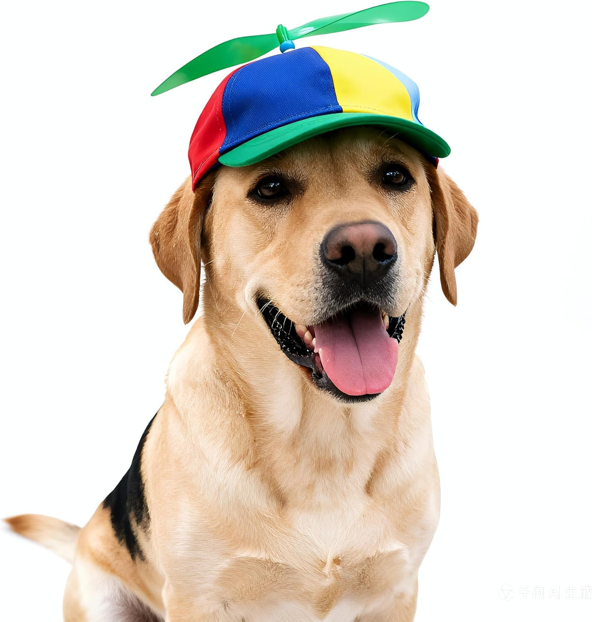 Propeller Pet Hats, Funny Helicopter Adjustment Green Hats for Dog XS