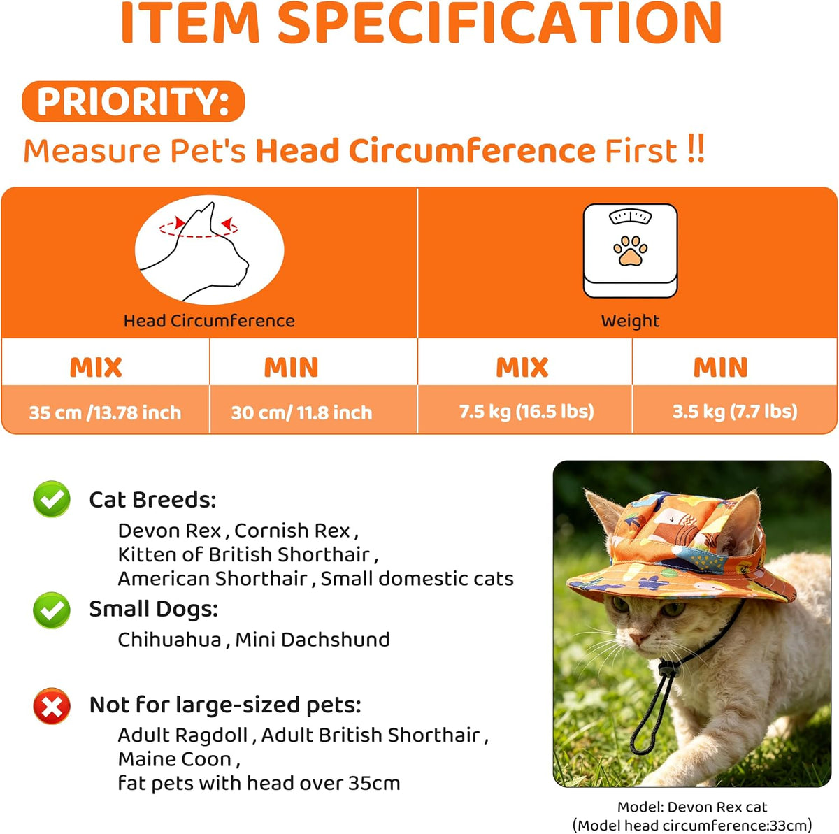 Cat Hats for Cats Only, Cat Sun Hat Sphynx Hat with Ear Hole Kitten Headwear Sun Sombrero Caps Summer Cat Cowboy Hats, Pet Chihuahua Sunscreen Baseball Outdoor Cap,Dinosaur