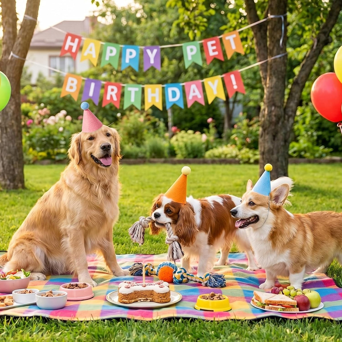 Mini Party Hats for Stuffed Animals, Colorful Birthday Hats