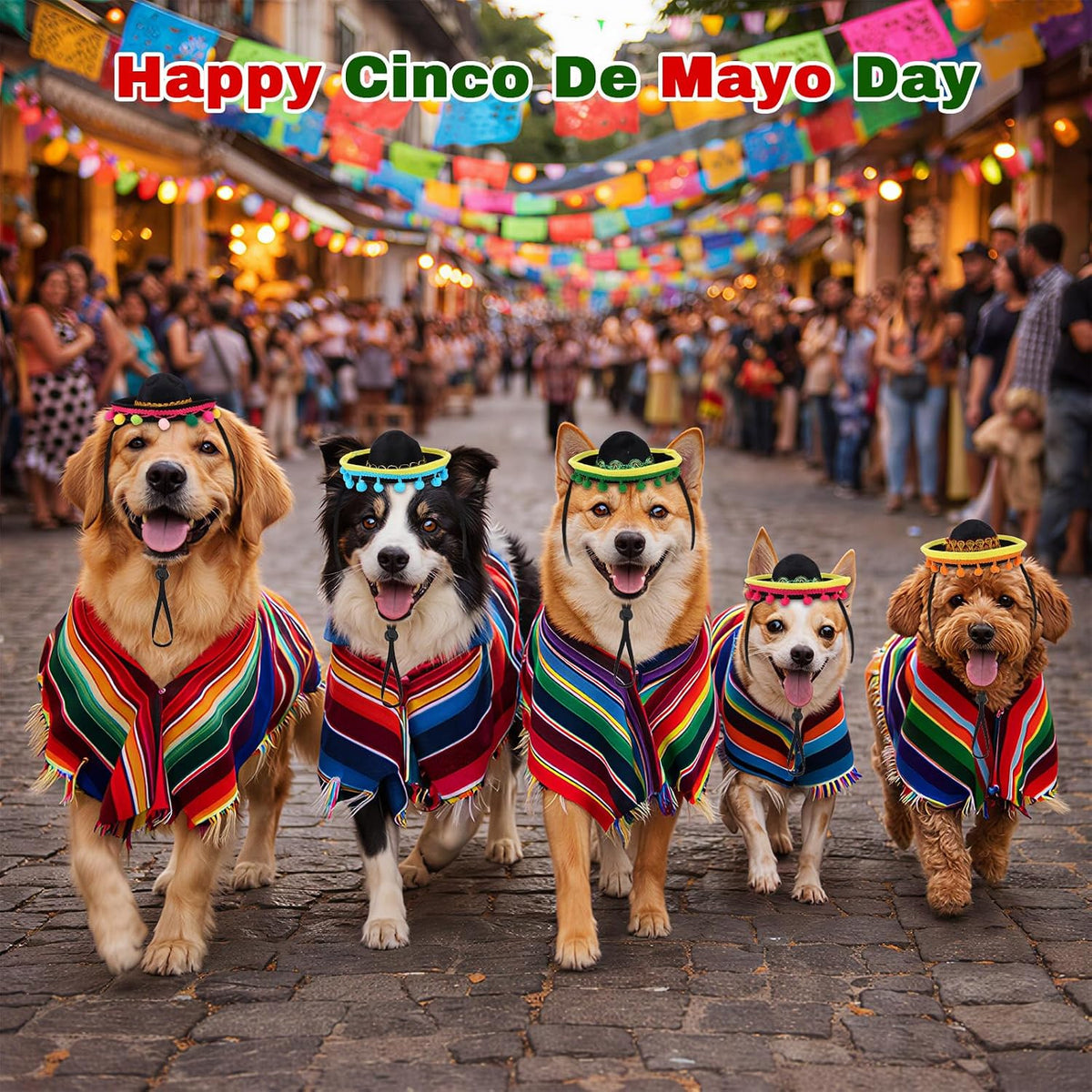Shinylin Dog Sombrero Hats. Mini Mexican Pet Costume