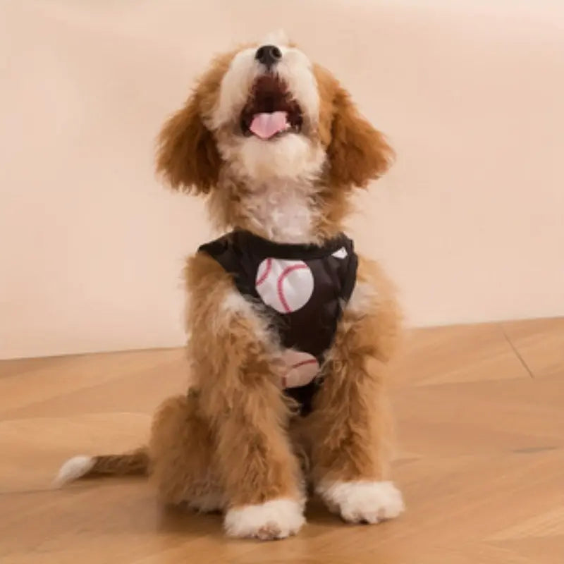 2-Pack Baseball Style Dog Tank Tops, Breathable Sleeveless Pet Clothes, Puppy Clothes, Suitable for Small to Medium Dogs, All-Season Wear