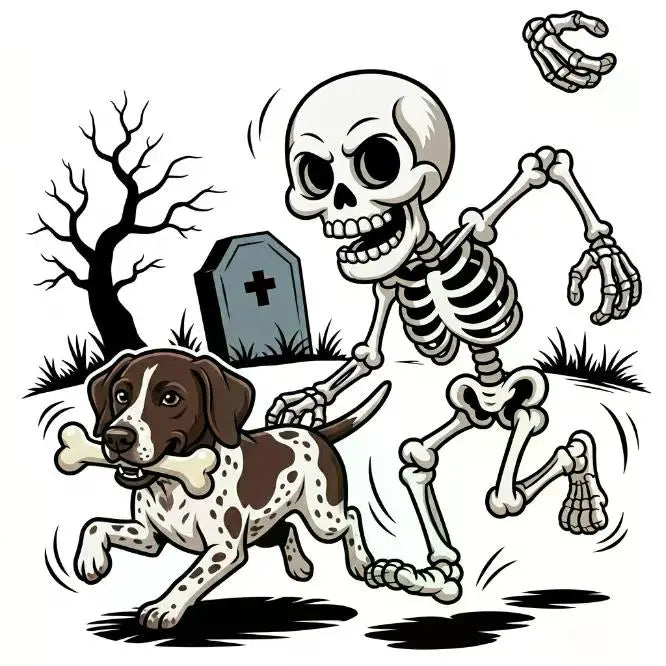 Comfort Colors Violet Custom Halloween Skeleton Dog T-Shirt, 50+ Dog Breeds Available, Funny Spooky Season Pet Lover Tee