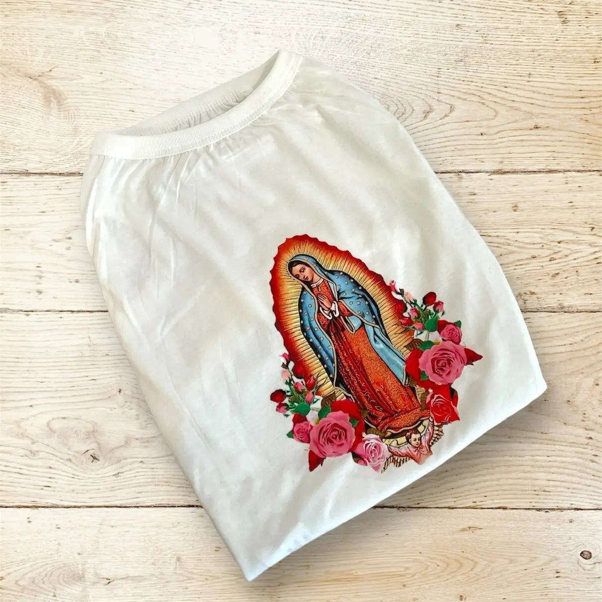 Virgen de Guadalupe Dog T Shirt