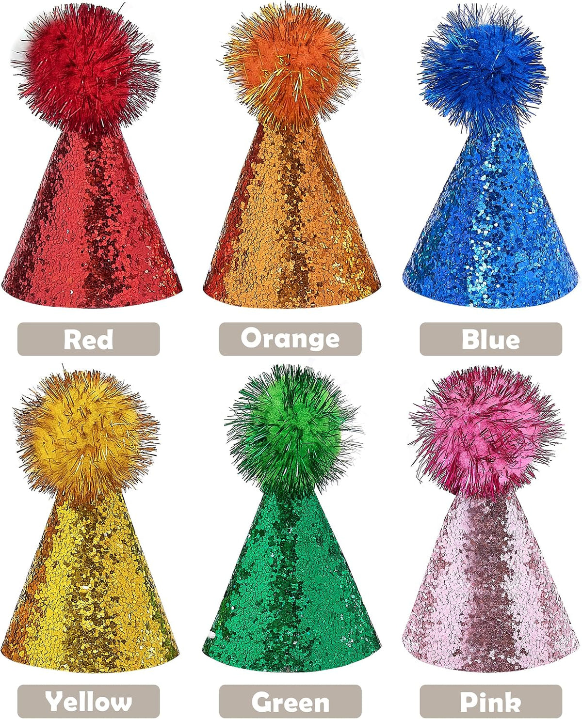 PET SHOW 10 Pack Mini Small Dog Party Hats