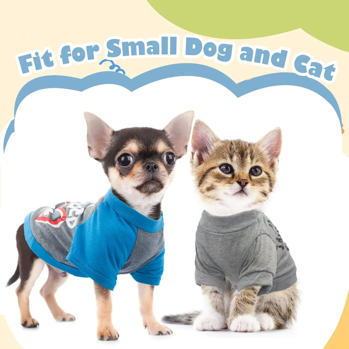 XXS Size Plaid Print Puppy T-Shirt Set (4 Pack) - Lightweight Polyester, Button Closure, 20cm Back Length, 30cm Bust - Spring Summer Walking Wear for Small Male Dogs (Chihuahua, Yorkie)