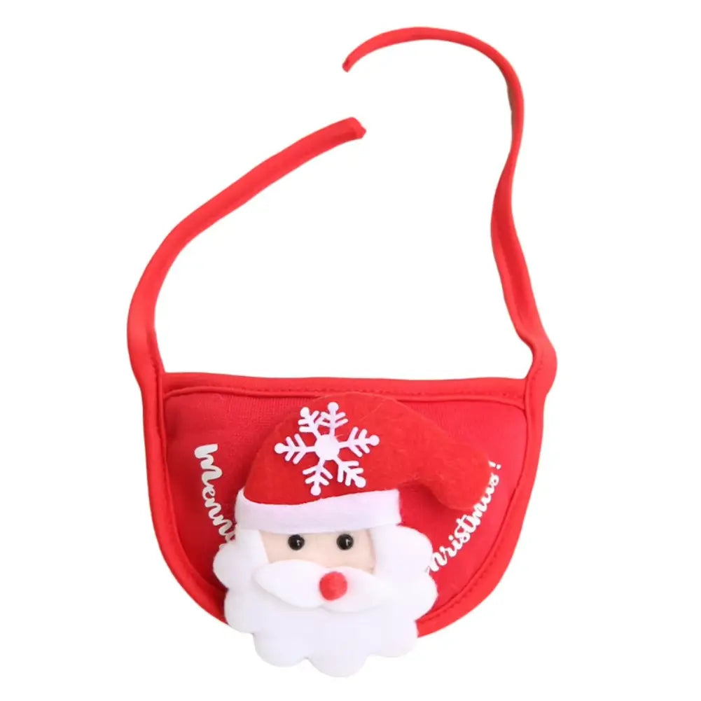 Christmas Dog Hat Washable Pet Cap Bandana Scarf Bibs Santa Elk Cute Cosplay Costume for Small Medium Doggy Cats Headgear Does not apply