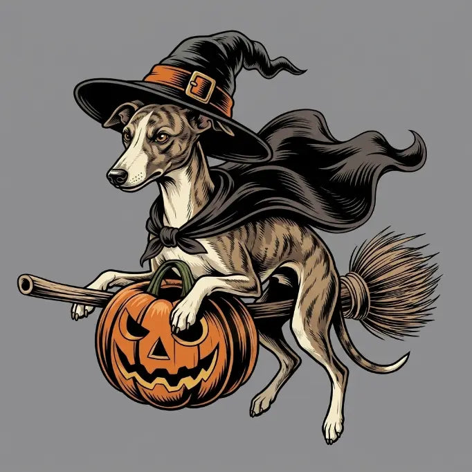 Custom Dog Comfort Colors 50+ |Funny Halloween Themed Shirt for Dog Lovers |Breed Specific Witch Costume Dog Print Tee Cute Halloween Style | Halloween Gift for Dog Lovers