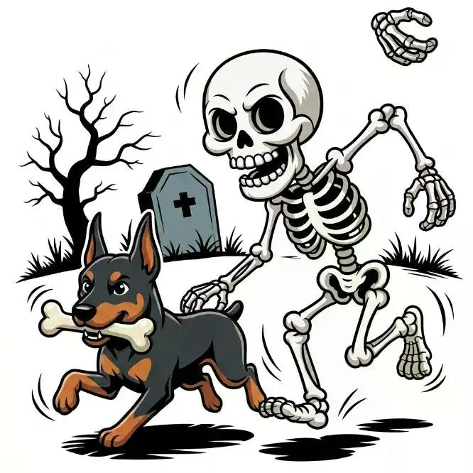 Comfort Colors Violet Custom Halloween Skeleton Dog T-Shirt, 50+ Dog Breeds Available, Funny Spooky Season Pet Lover Tee